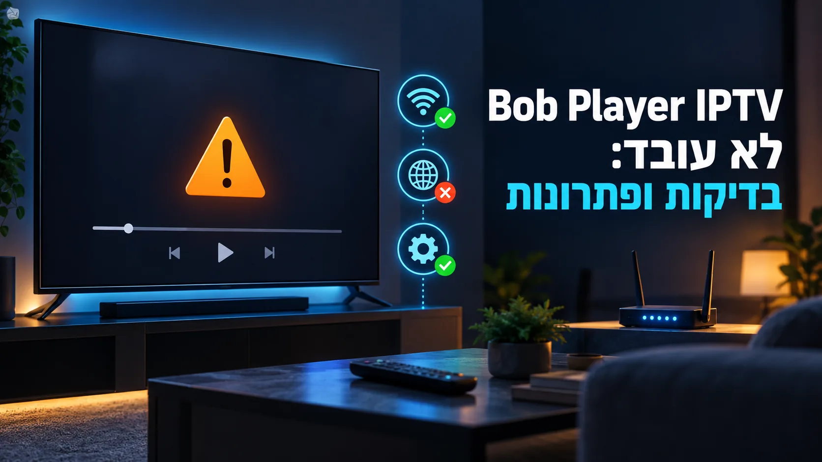 bob player iptv — Bob Player IPTV לא עובד: בדיקות ופתרונות