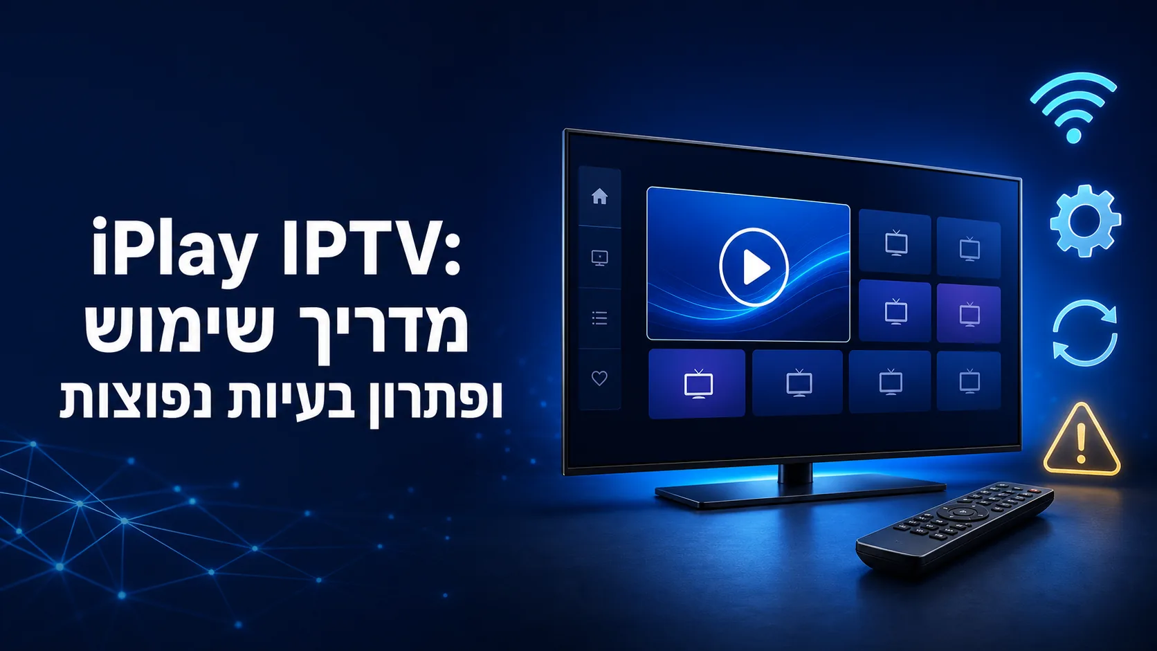 iPlay IPTV: מדריך שימוש ופתרון בעיות נפוצות