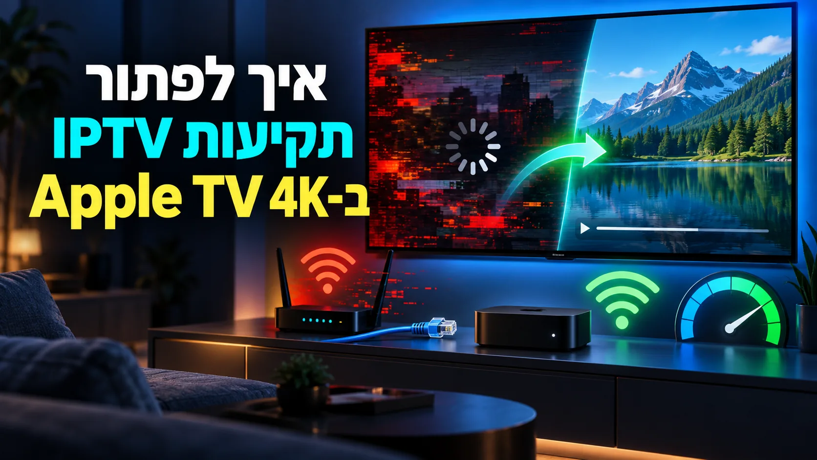 iptv נתקע apple tv 4k — איך לפתור תקיעות IPTV ב-Apple TV 4K