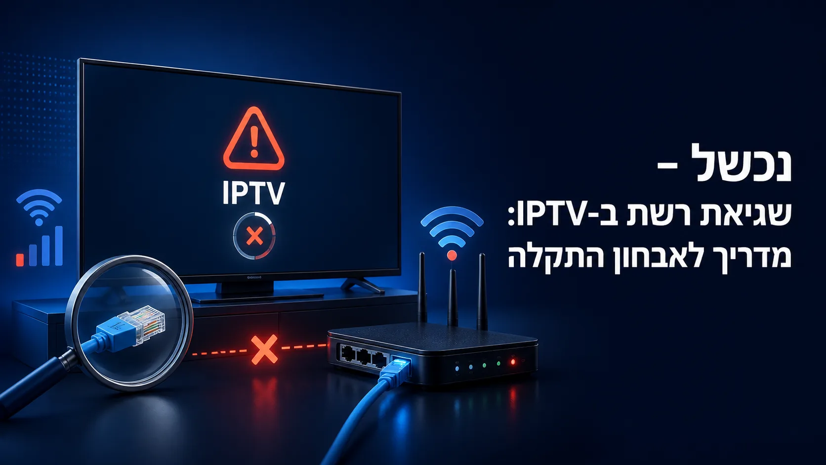 נכשל – שגיאת רשת ב-IPTV: מדריך לאבחון התקלה