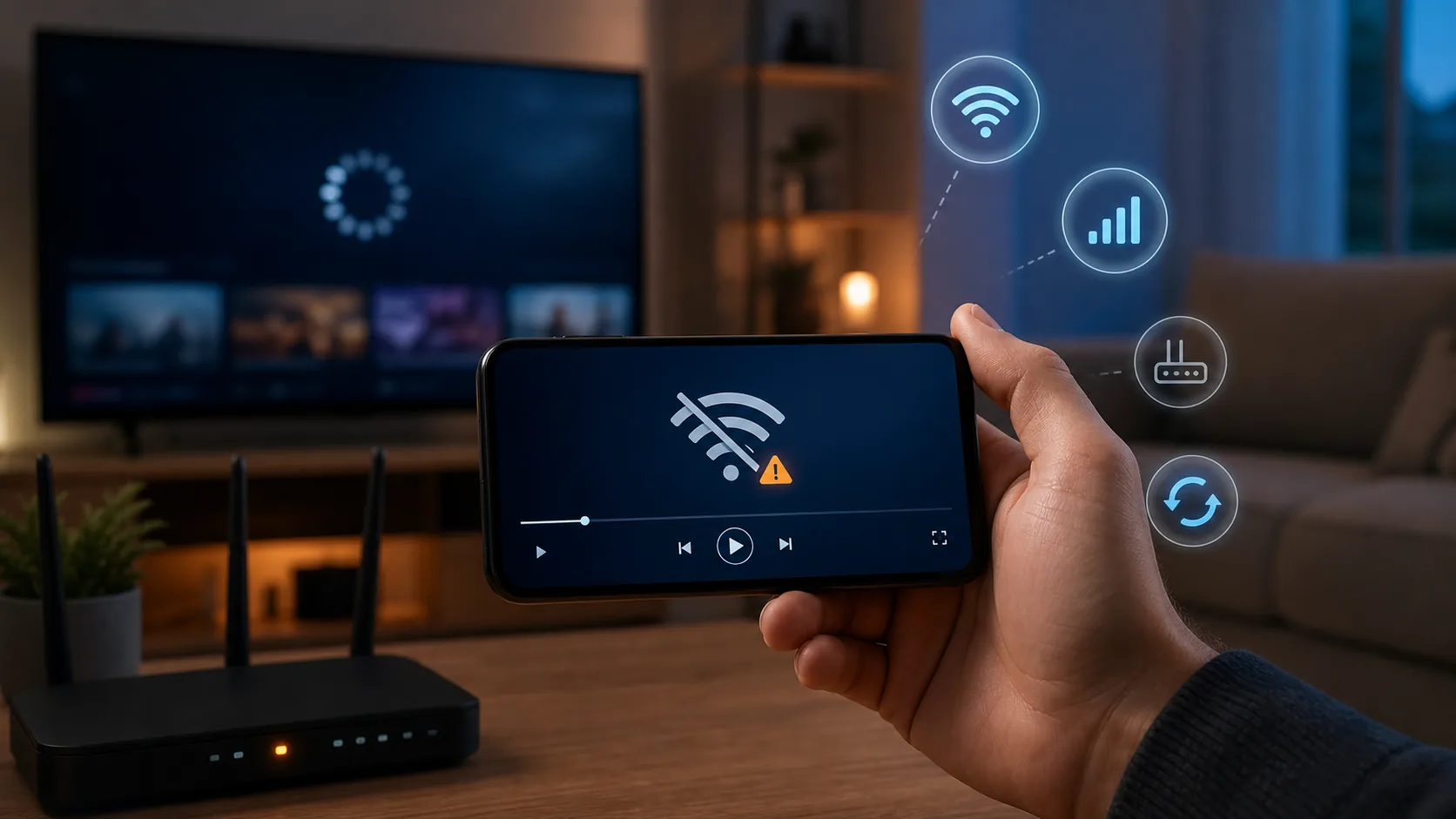 אין חיבור לאינטרנט בטלפון בזמן צפייה ב-IPTV: בדיקות ופתרונות