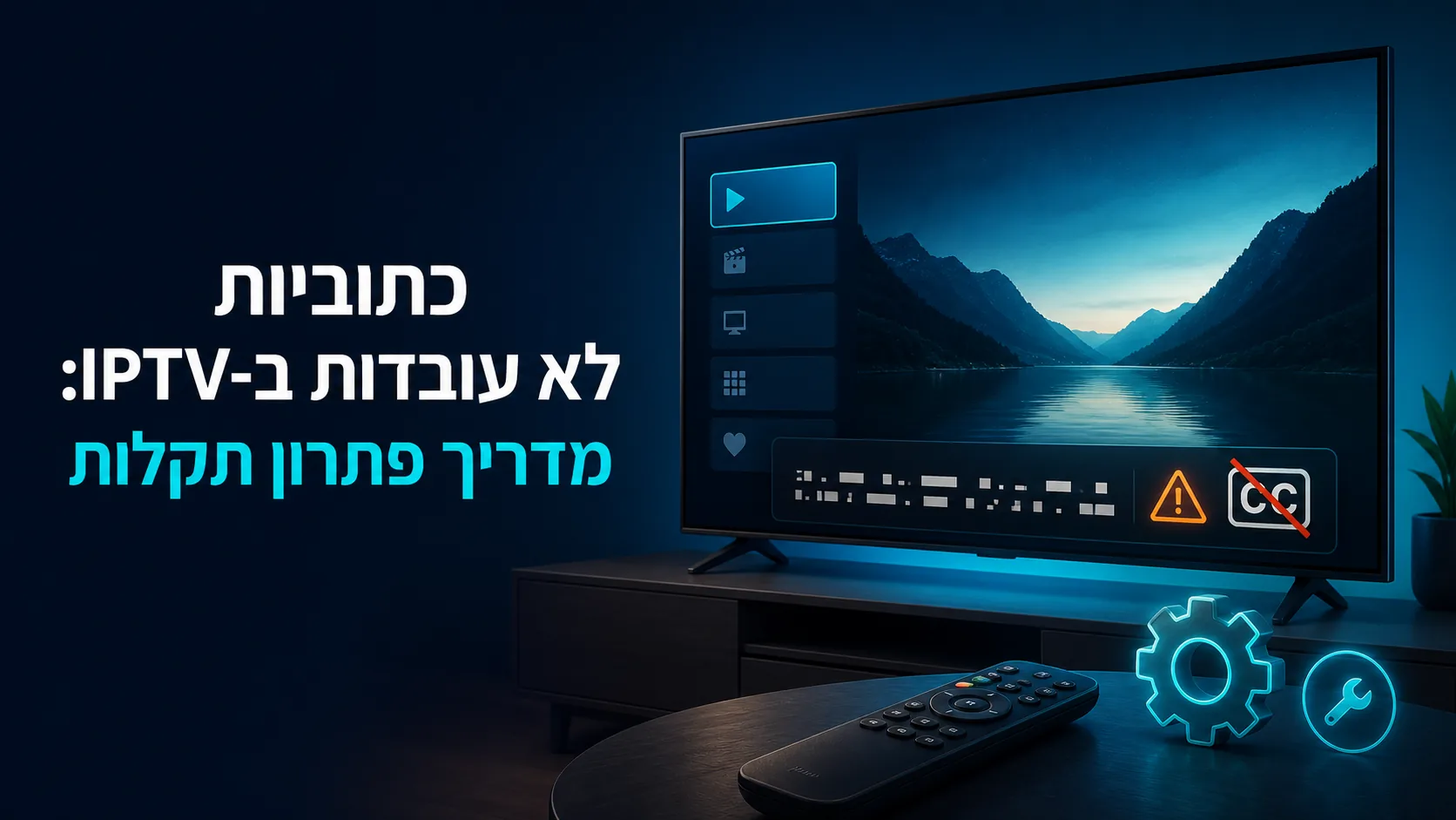 כתוביות לא עובדות ב-IPTV: מדריך פתרון תקלות