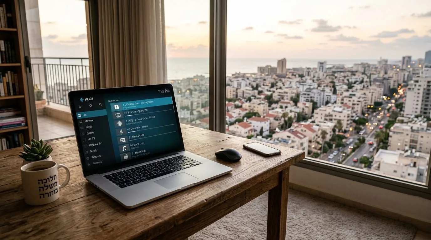 Kodi ו-IPTV בישראל — איך מגדירים את תוסף PVR