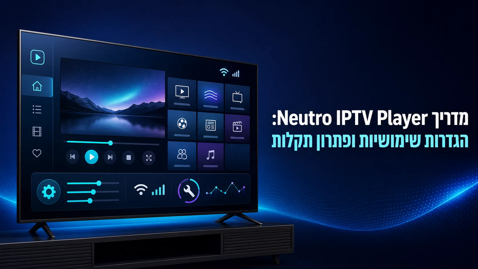 neutro iptv player — מדריך Neutro IPTV Player: הגדרות שימושיות ופתרון תקלות