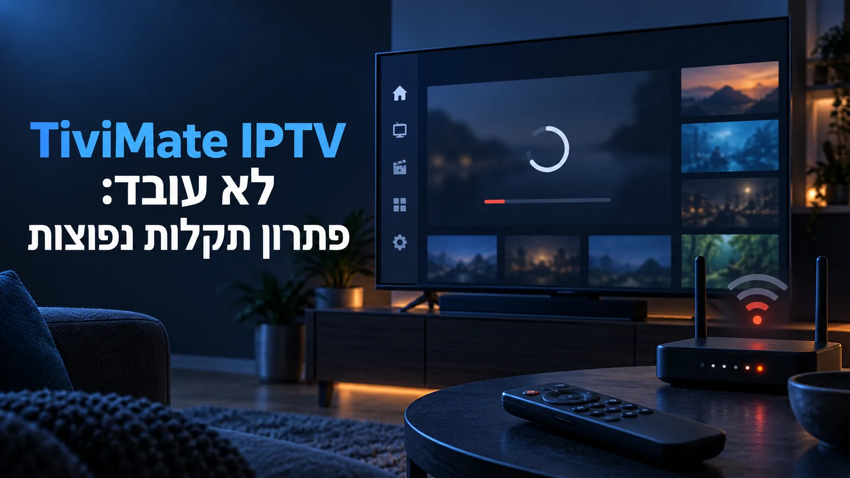 tivimate iptv — TiviMate IPTV לא עובד: פתרון תקלות נפוצות