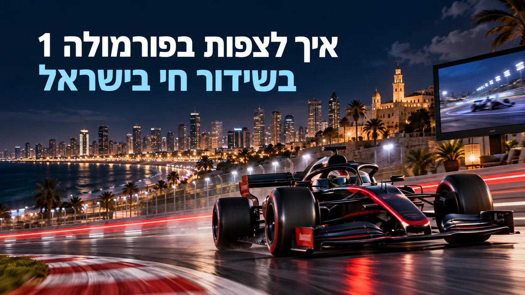 פורמולה 1 שידור חי בישראל — איך לצפות בפורמולה 1 בשידור חי בישראל