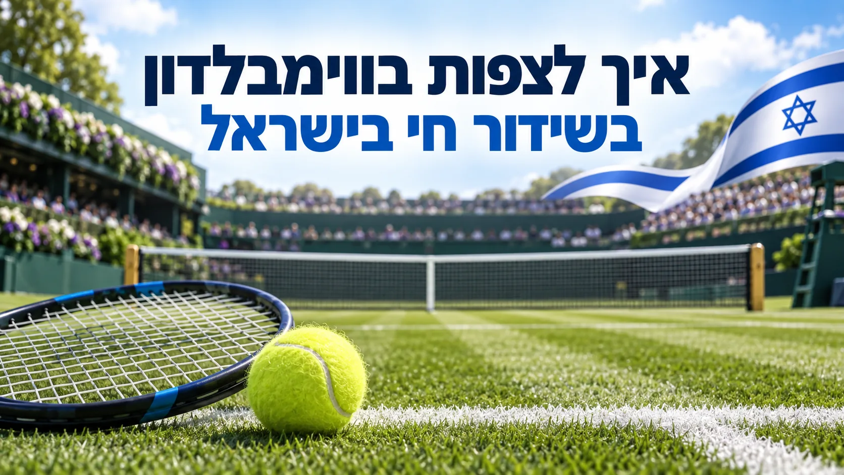איך לצפות בווימבלדון בשידור חי בישראל